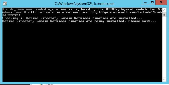 Active Directory with answer file