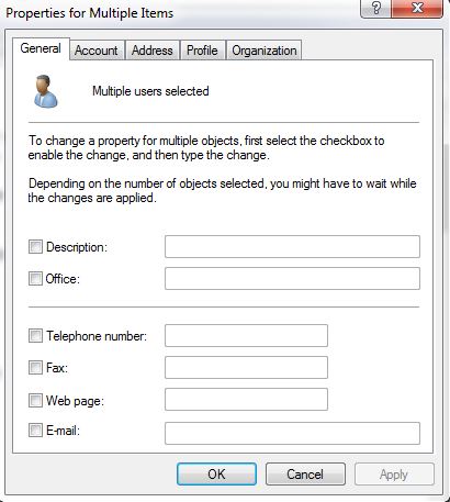 Multiple Users - Active Directory