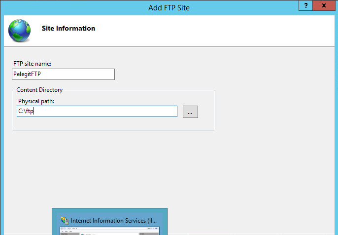 install FTP on windows server 2012R2