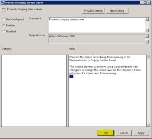 Configure Screen Saver via GPO
