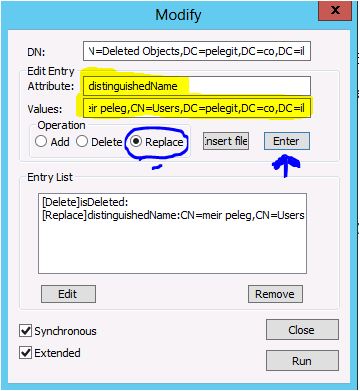Restore Active Directory Object
