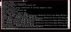 Move FSMO Roles NTDSUTIL