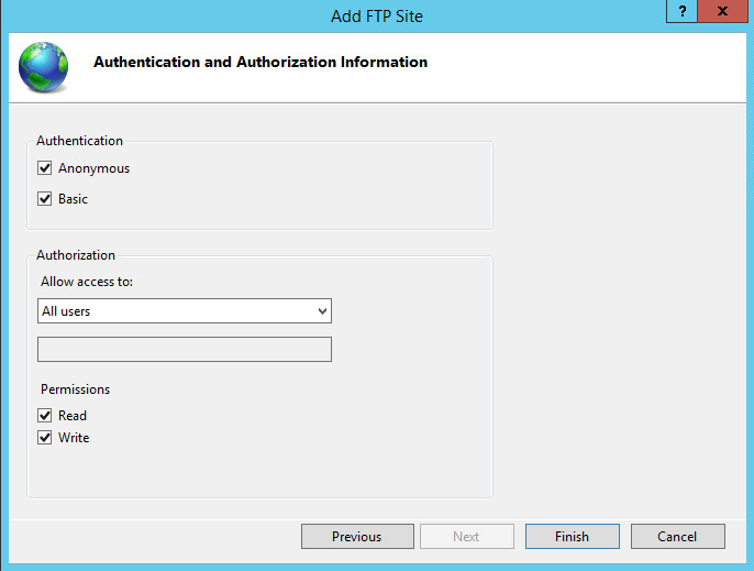 install FTP on windows server 2012R2