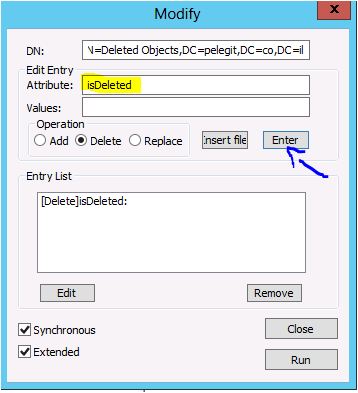 Restore Active Directory Object