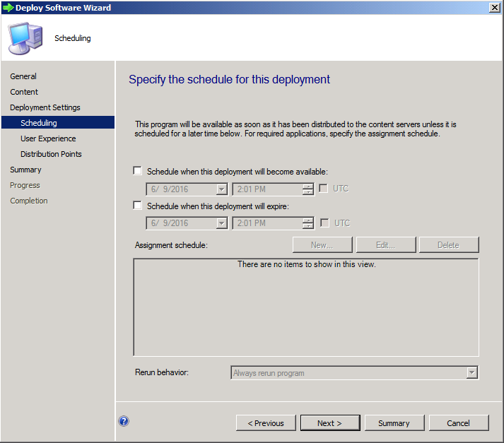 Deploy Software EXE SCCM