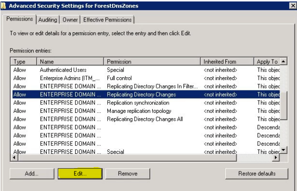 Error NT AUTHORITYENTERPRISE DOMAIN CONTROLLERS