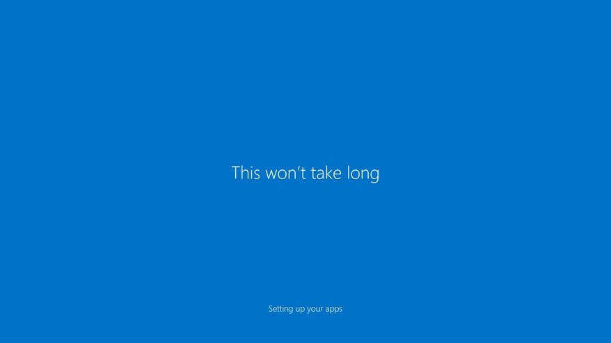 Windows10 First Login