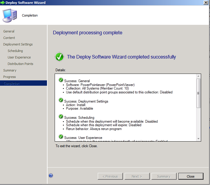 step by step install EXE via SCCM