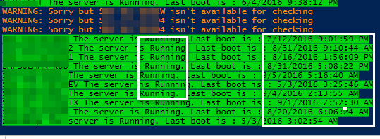 last boot servers powershell