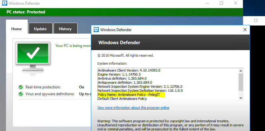 system center endpoint protection 2012 vm host