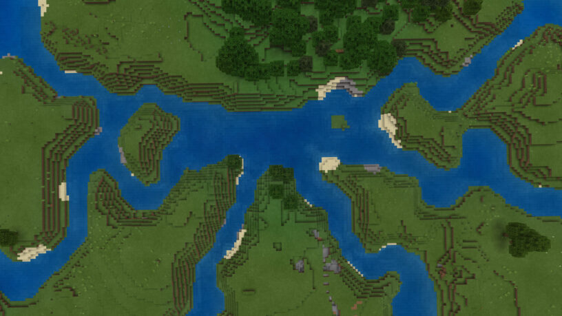 Rivers Intersecting at Spawn