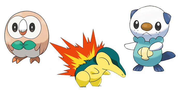 pokemon generations starters