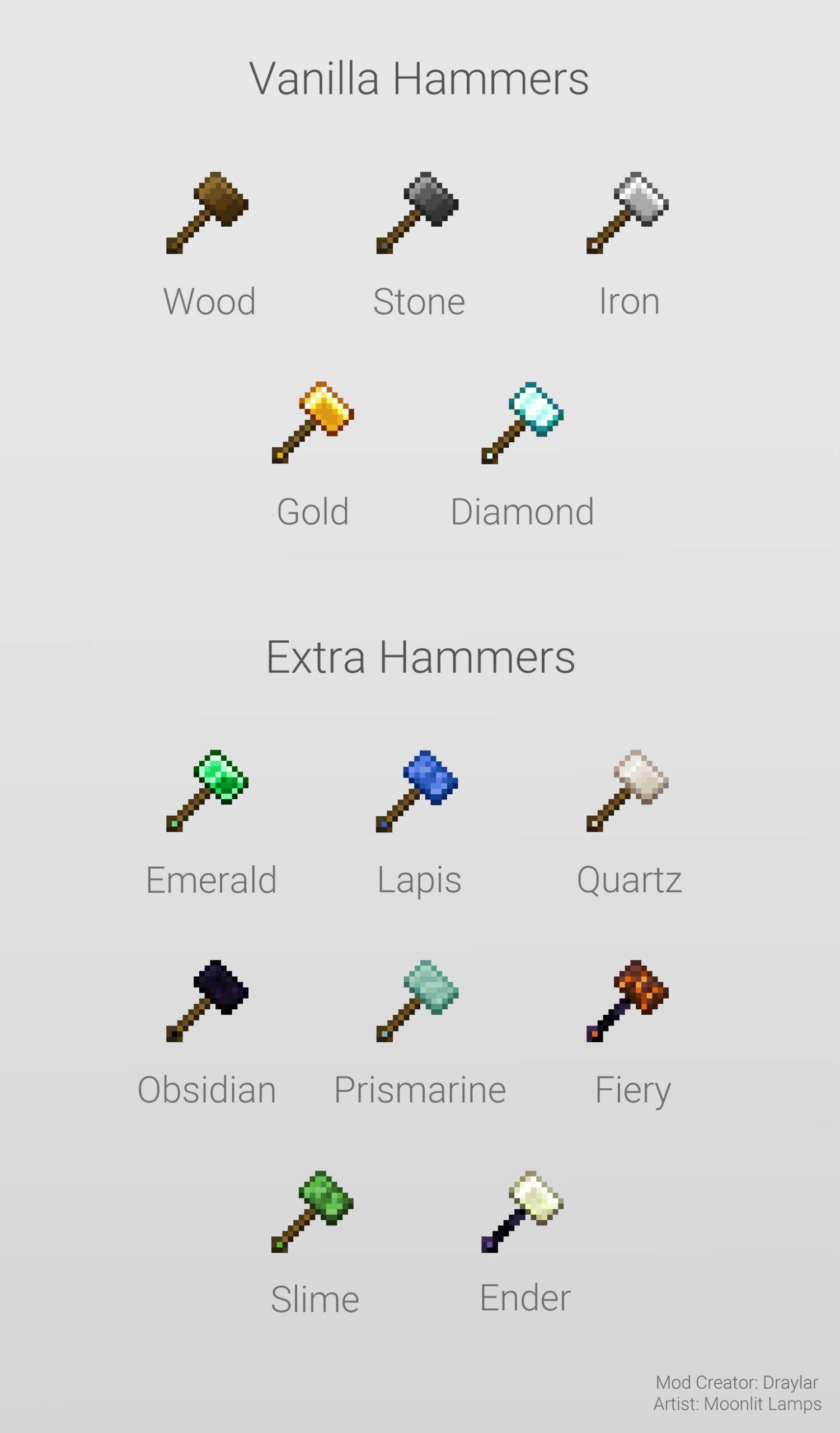 Vanilla Hammers Mod 1 17 1 1 16 5 1 15 2 Mod Minecraft Download
